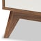 Baxton Studio Calypso Mid-Century White and Walnut Wood 3-Drawer Storage Chest 137-7499 - alternate 5